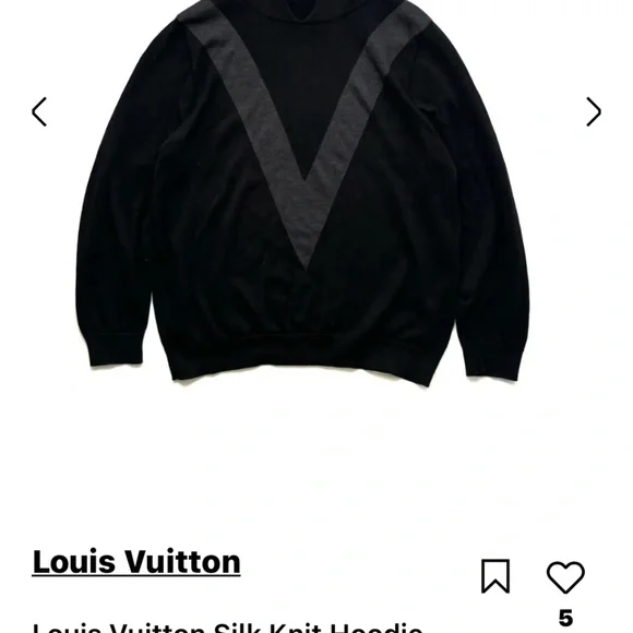 LV silk and wool Louis Vuitton Sweater - Picture 5 of 6